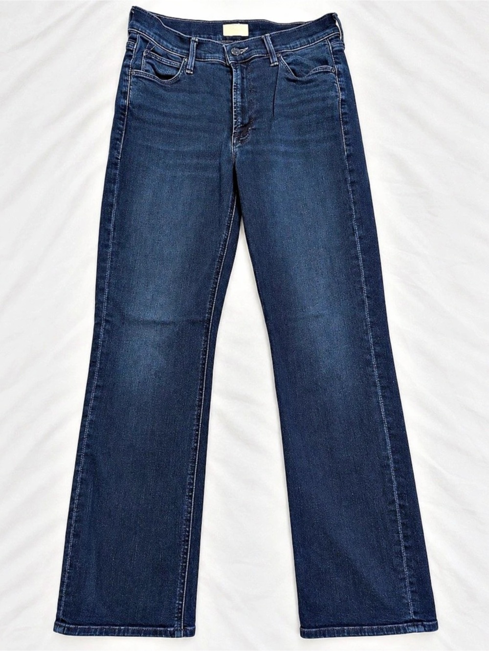 Mother The Hustler Ankle Fray Women's Straight Leg Jeans Blue Waist 27 Like New